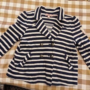 Striped Navy and White Kids Jacket